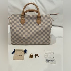 Louis Vuitton speedy 30 Damier Azur